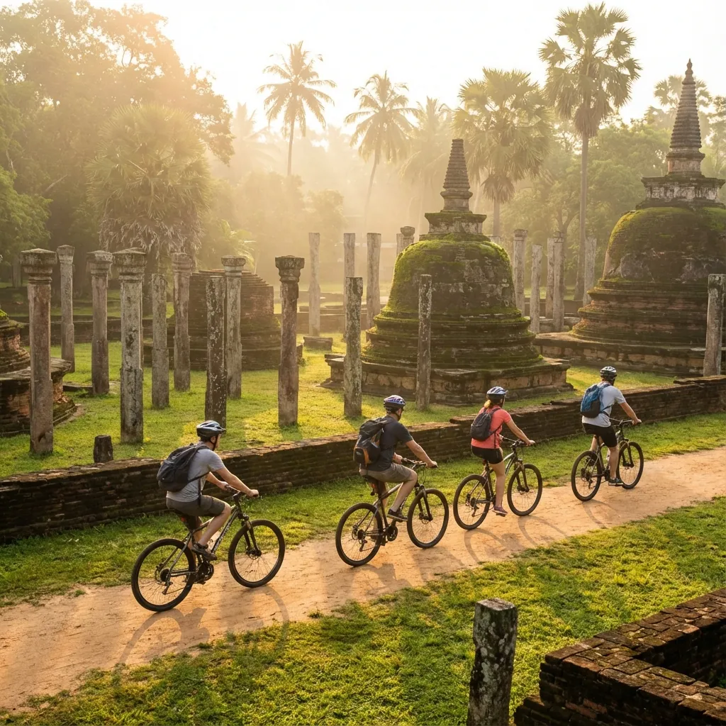 Dawn Cycling the Sacred City