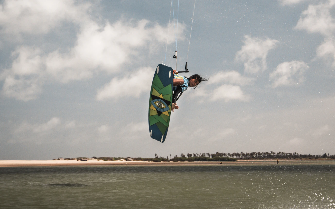 First-time lagoon lesson in a wide Kalpitiya water setting