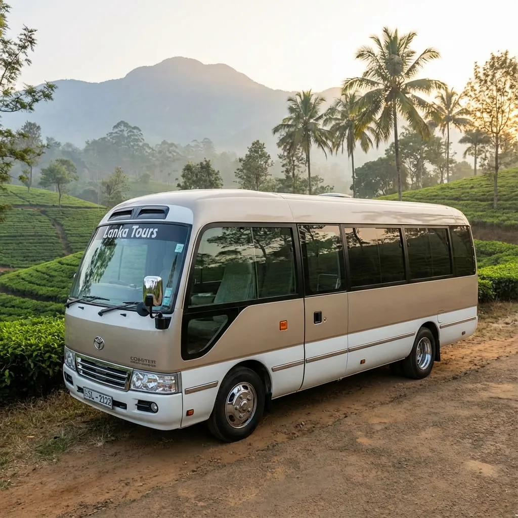 Representative chauffeur-driven tourist minibus in Sri Lanka